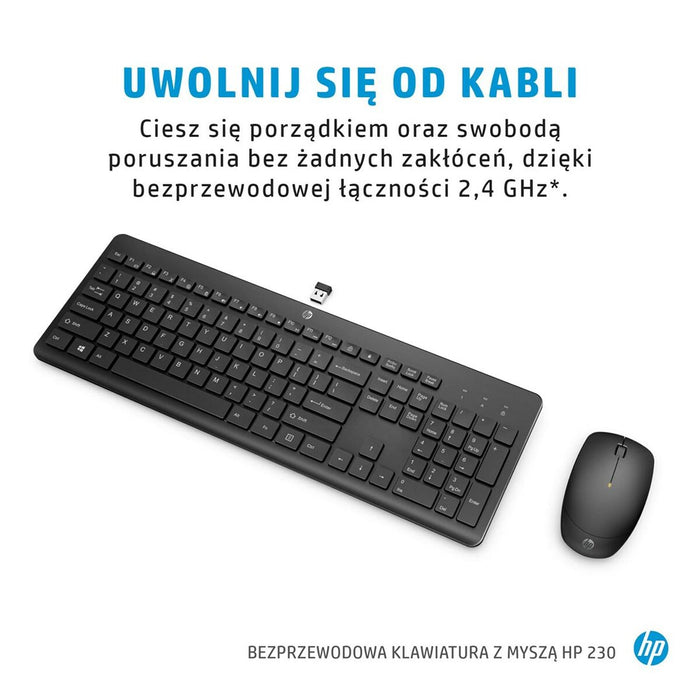 Tastatură și Mouse HP 3L1F0AA Azerty Franceză Alb Negru