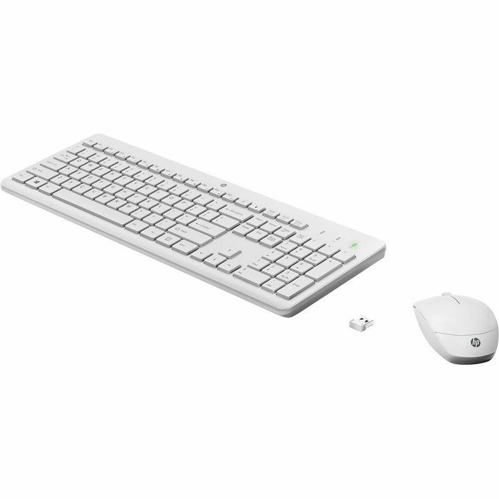 Tastatură HP Combo de teclado y ratón inalámbricos HP 230 Negru Alb QWERTY