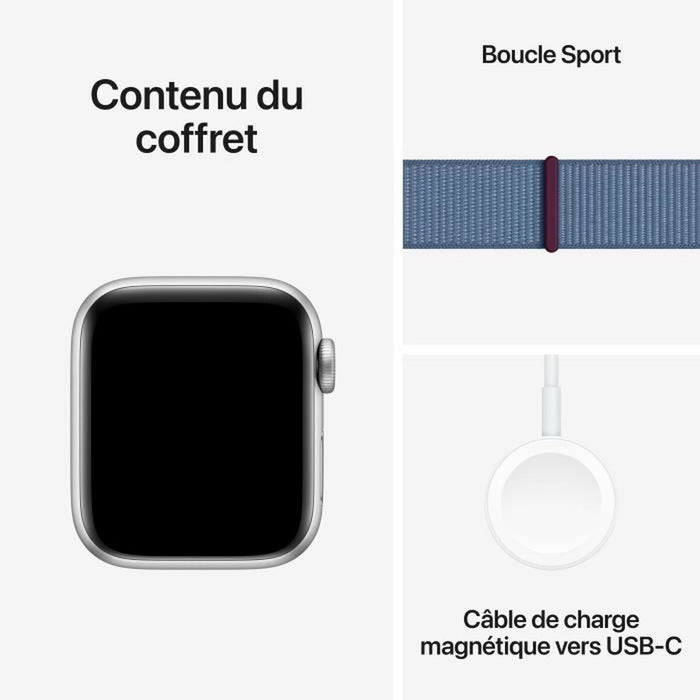 Smartwatch Apple SE Albastru Argintiu 40 mm
