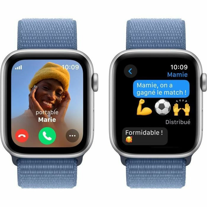 Smartwatch Apple SE Albastru Argintiu 44 mm