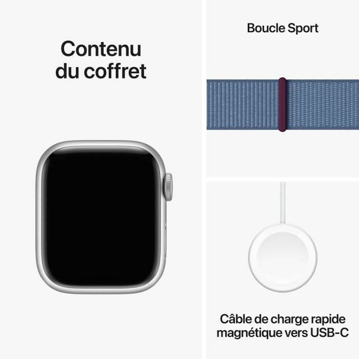 Smartwatch Apple Series 9 Albastru Argintiu 45 mm