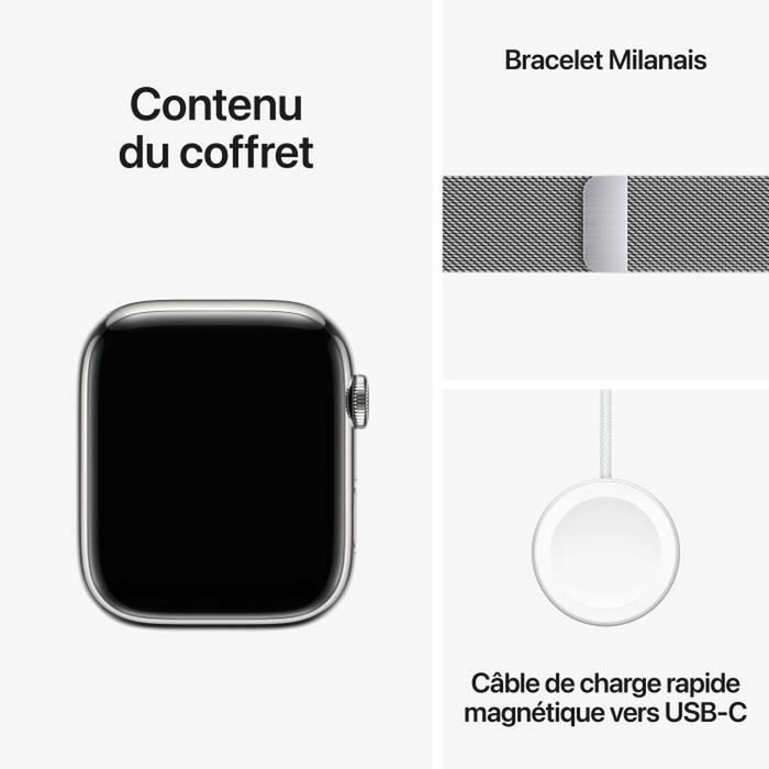 Smartwatch Apple Series 9 Argintiu 45 mm