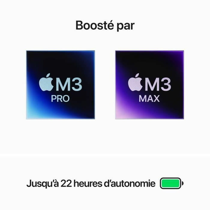 Laptop Apple MacBook Pro (2023) 16" 512 GB Azerty Franceză M3 Pro