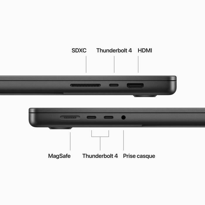 Laptop Apple MacBook Pro (2023) 16" 512 GB Azerty Franceză M3 Pro