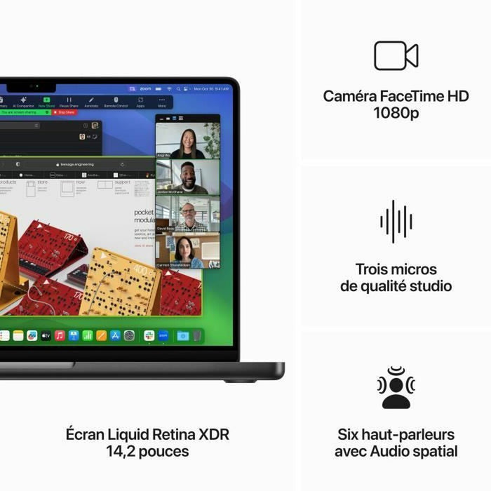 Laptop Apple MacBook Pro 2023 1 TB Azerty Franceză M3 Pro