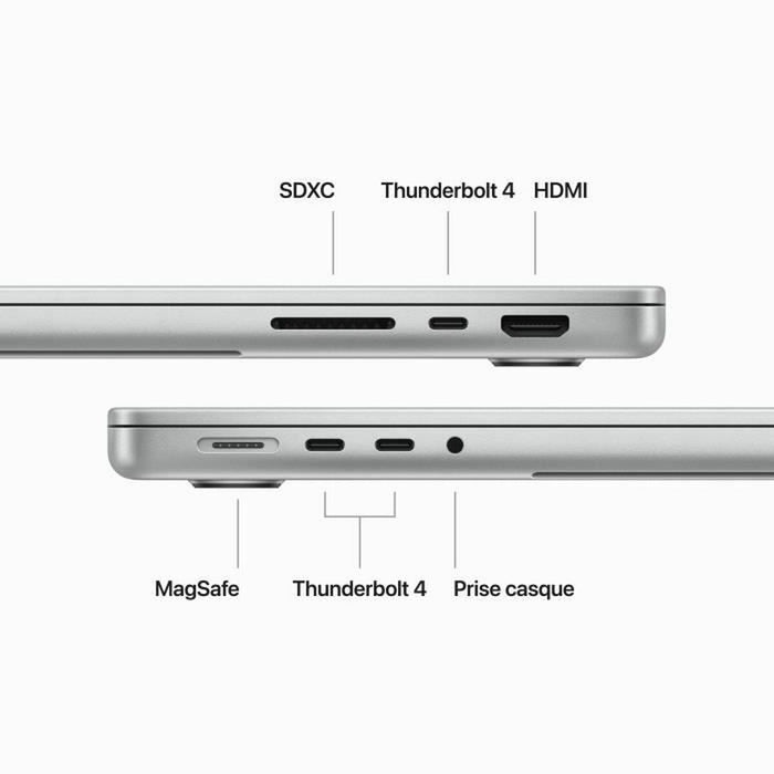 Laptop Apple MacBook Pro 2023 512 GB Azerty Franceză 14" M3 Pro