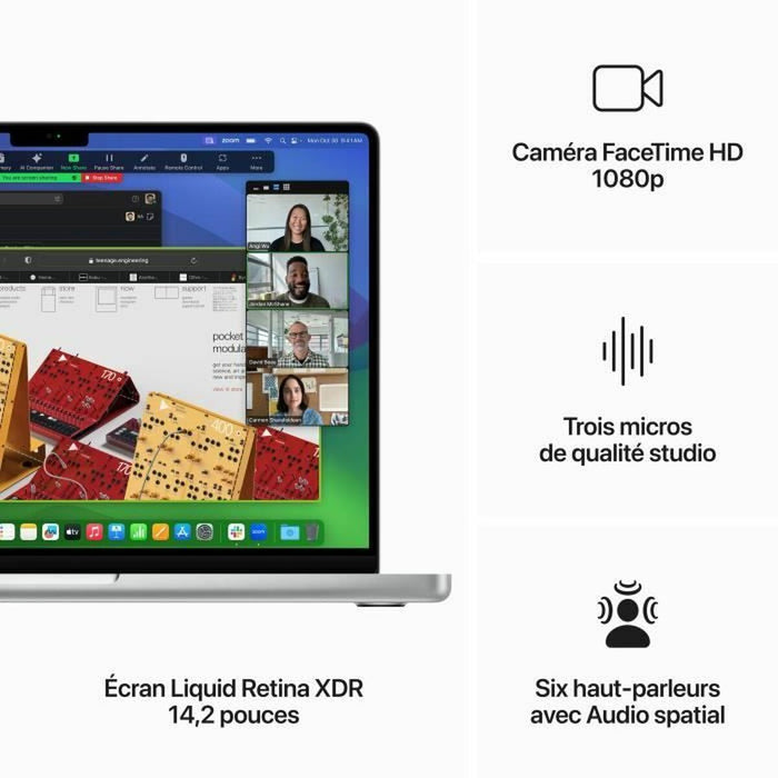 Laptop Apple MacBook Pro 2023 1 TB Azerty Franceză M3 Max
