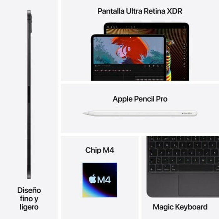 Tabletă Apple iPad Pro 2024 8 GB RAM 256 GB Negru
