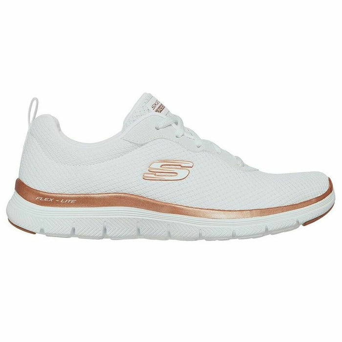 Pantofi sport pentru femei Skechers Mesh Lace-Up W Alb