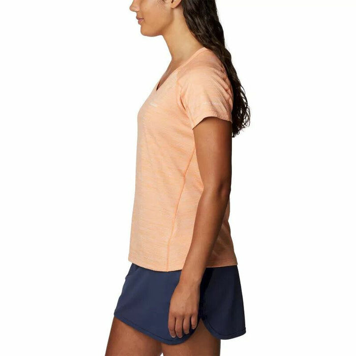 Tricou cu Mânecă Scurtă Femei Columbia Zero Rules™ Portocaliu