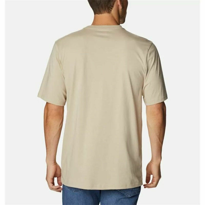 Tricou cu Mânecă Scurtă Bărbați Columbia Csc Basic Logo™ Maro Deschis Munte