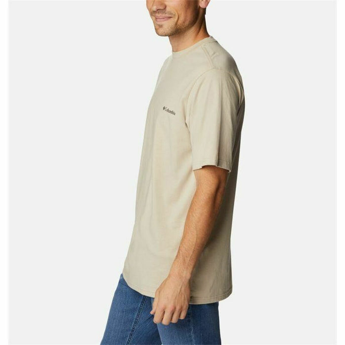 Tricou cu Mânecă Scurtă Bărbați Columbia Csc Basic Logo™ Maro Deschis Munte