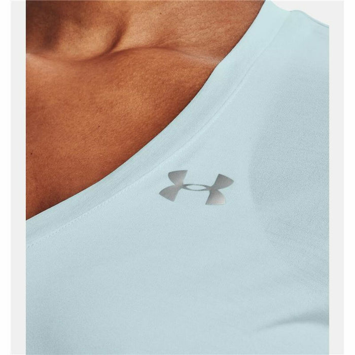 Tricou cu Mânecă Scurtă Femei Under Armour Tech Twist Albastru deschis