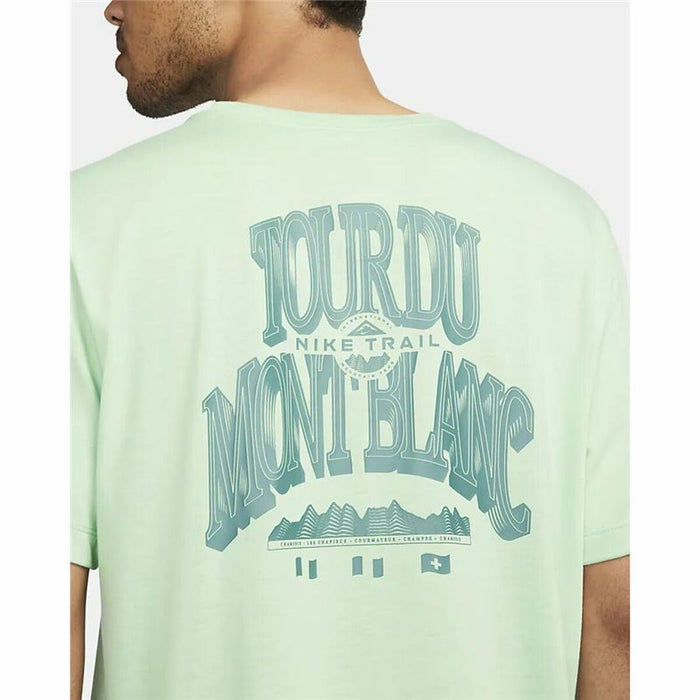 Tricou cu Mânecă Scurtă Bărbați Nike Dri-FIT Verde deschis