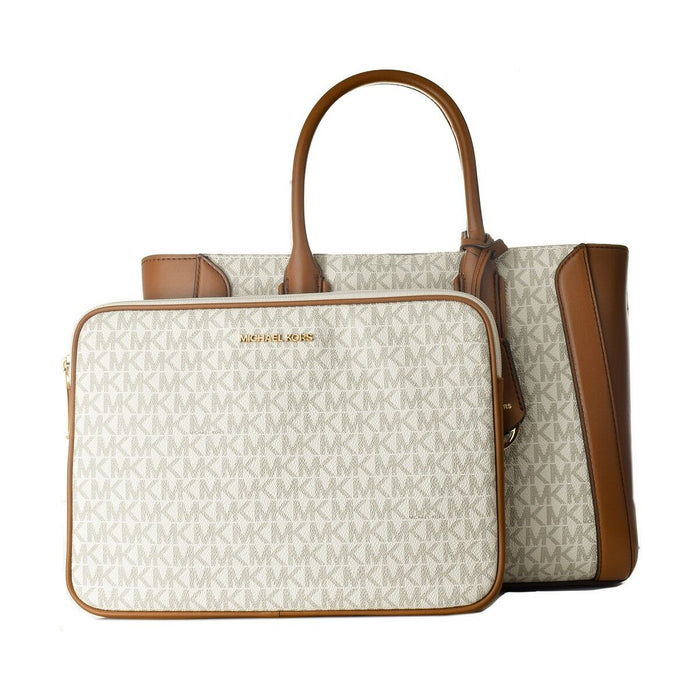 Geantă Damă Michael Kors 35S2G6KS6B-VANILLA Gri 30 x 21 x 11 cm