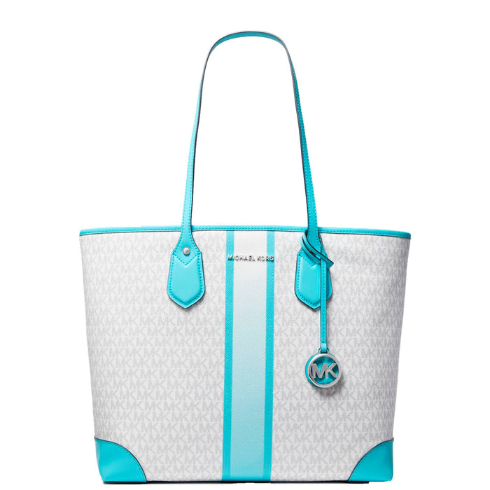 Geantă Damă Michael Kors 30S2SV0T3V-OCEAN-BLUE-MULTI Gri 35 x 30 x 17 cm