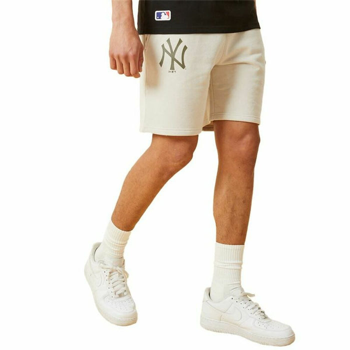 Pantaloni Scurți Sport pentru Bărbați New Era MLB Seasonal Team New York Bej