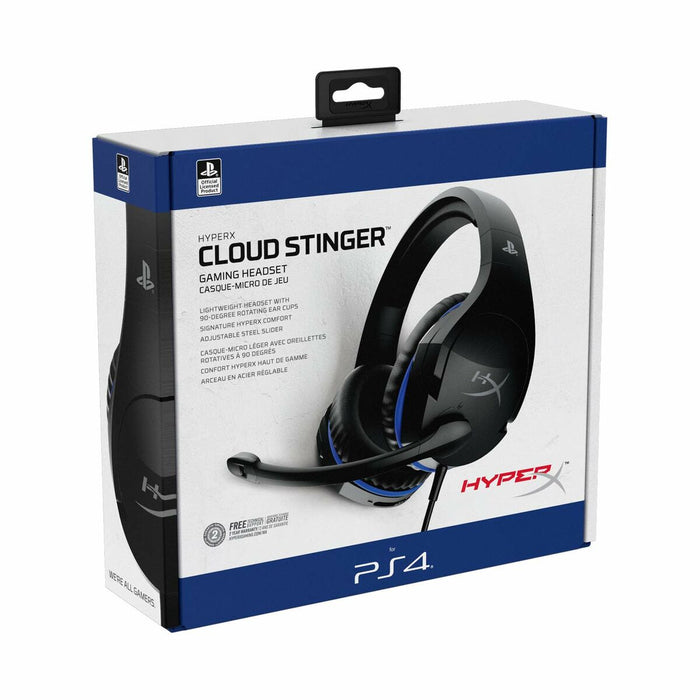 Căști cu Microfon Gaming Hyperx HyperX Cloud Stinger PS5-PS4 Negru/Albastru Albastru Negru