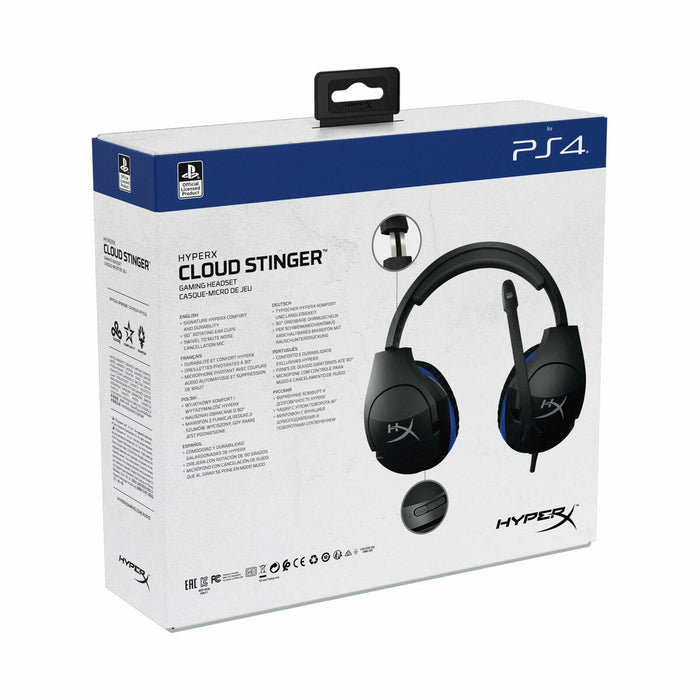 Căști cu Microfon Gaming Hyperx HyperX Cloud Stinger PS5-PS4 Negru/Albastru Albastru Negru