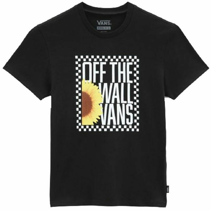 Tricou cu Mânecă Scurtă pentru Copii Vans Sunlit Crew Negru