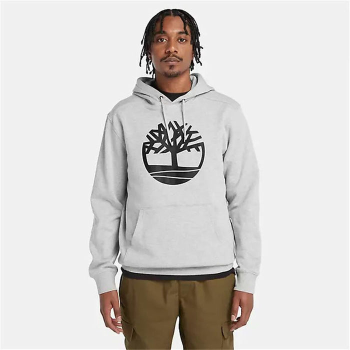Hanorac cu Glugă Bărbați Timberland Kenn Tree Logo Gri deschis