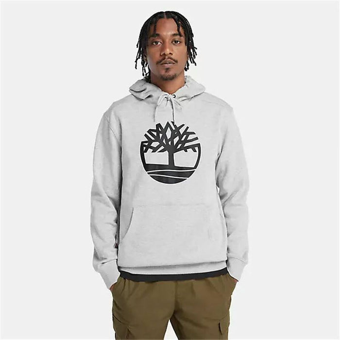 Hanorac cu Glugă Bărbați Timberland Kenn Tree Logo Gri deschis