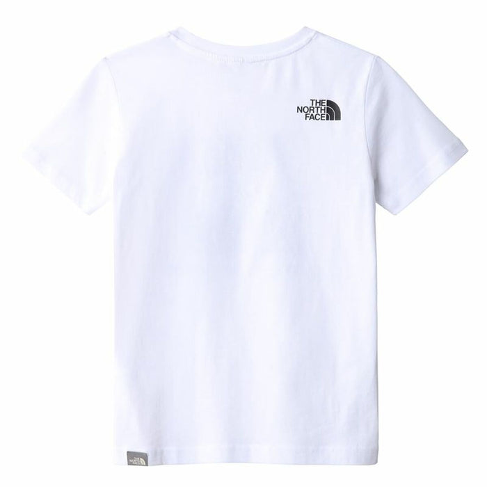 Tricou cu Mânecă Scurtă pentru Copii The North Face Teens Box Alb