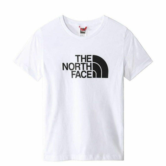 Tricou cu Mânecă Scurtă pentru Copii The North Face Easy Alb