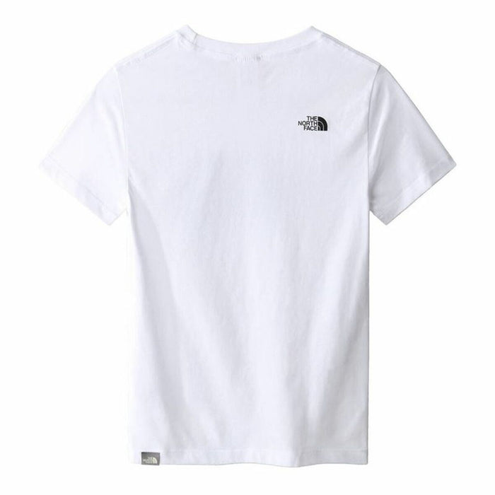 Tricou cu Mânecă Scurtă pentru Copii The North Face Easy Alb