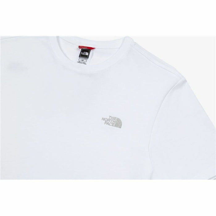 Tricou cu Mânecă Scurtă Bărbați The North Face Premium Alb Bărbați