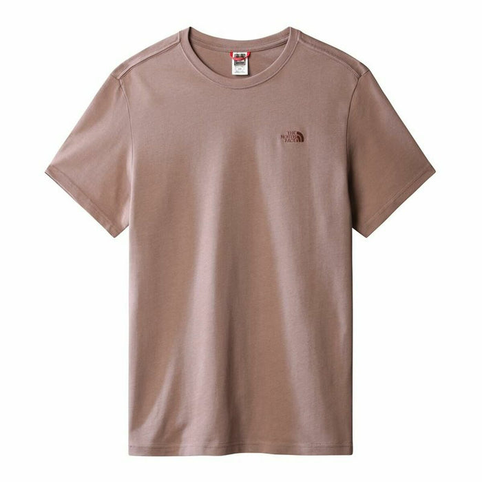 Tricou cu Mânecă Scurtă Bărbați The North Face Premium Maro Unisex