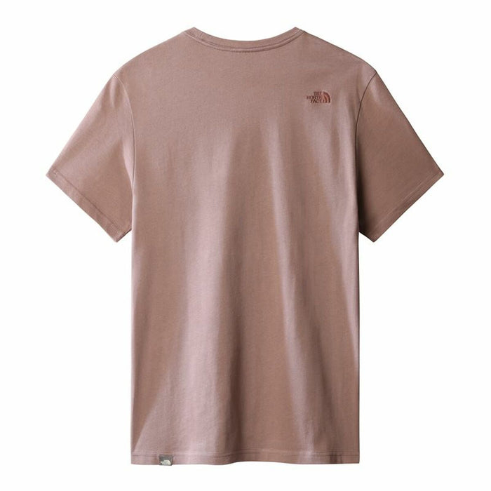 Tricou cu Mânecă Scurtă Bărbați The North Face Premium Maro Unisex
