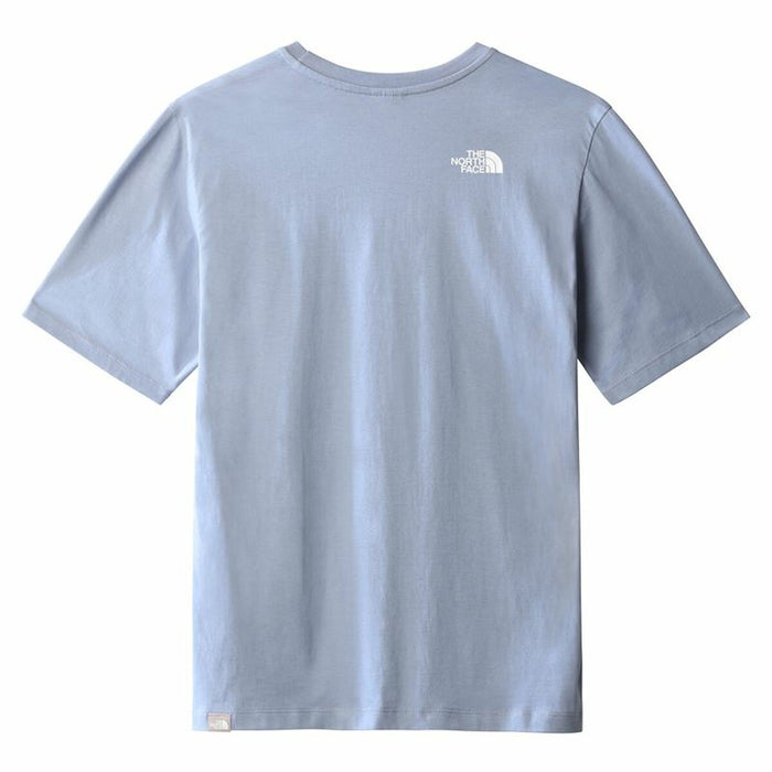 Tricou cu Mânecă Scurtă Femei The North Face Simple Dome Folk Albastru