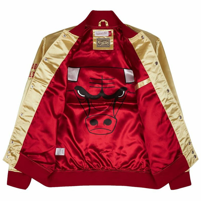 Jachetă Sport Unisex Mitchell & Ness Chicago Bulls Galben