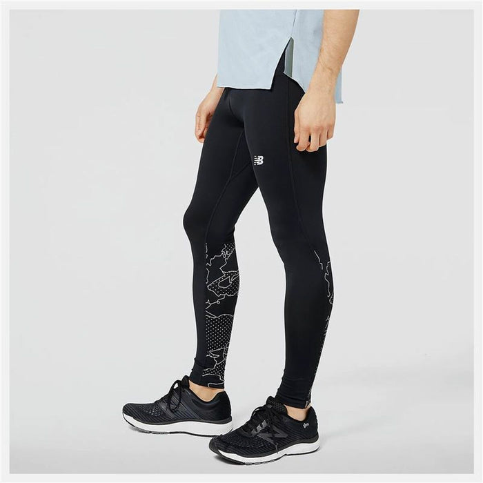 Colanți sport pentru bărbați New Balance Reflective Accelerate Negru