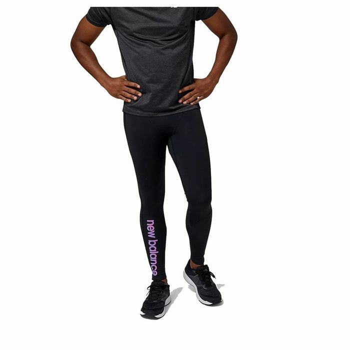 Colanți sport pentru bărbați New Balance Impact Run AT Tight Negru