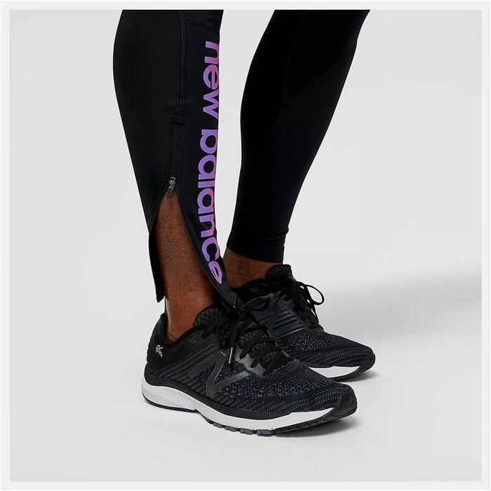 Colanți sport pentru bărbați New Balance Impact Run AT Tight Negru
