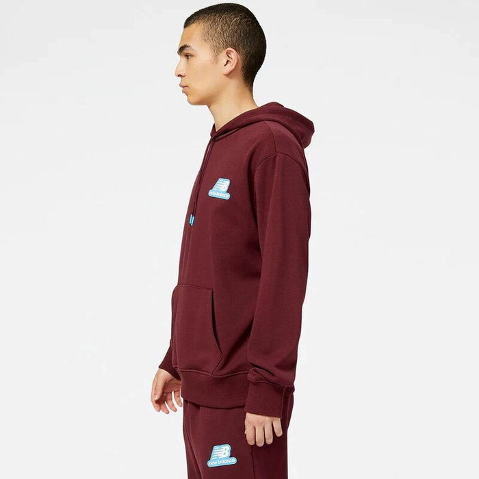 Hanorac cu Glugă Bărbați New Balance Essentials Stacked Rubber Castaniu