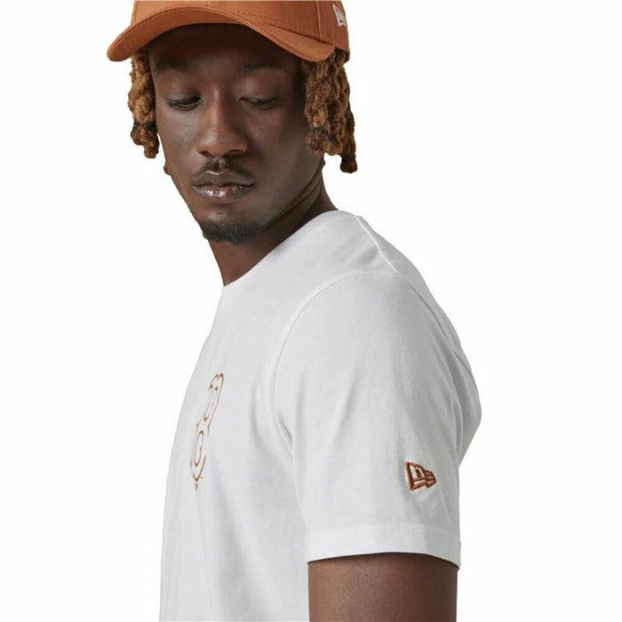 Tricou cu Mânecă Scurtă Bărbați New Era Boston Red Sox  Alb