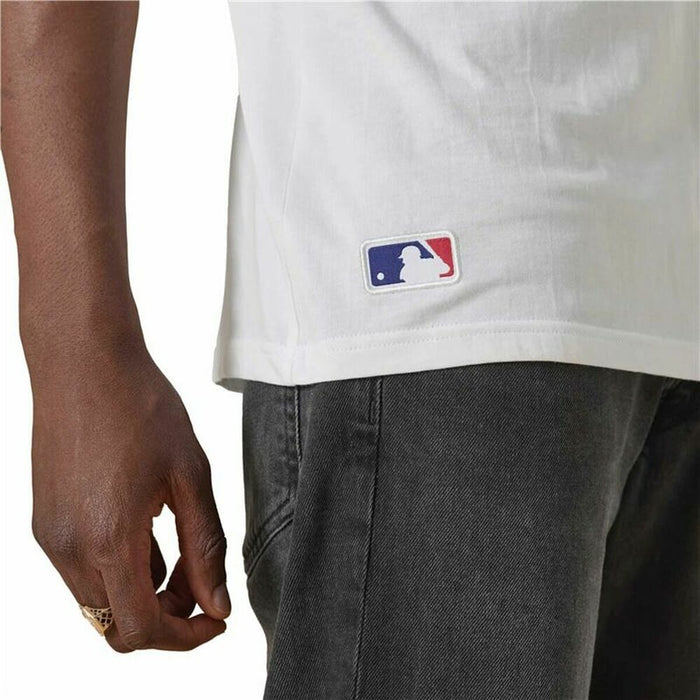 Tricou cu Mânecă Scurtă Bărbați New Era Boston Red Sox  Alb