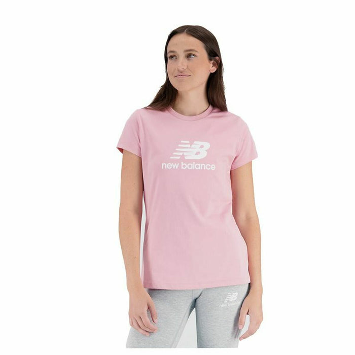 Tricou cu Mânecă Scurtă Femei New Balance Essentials Roz