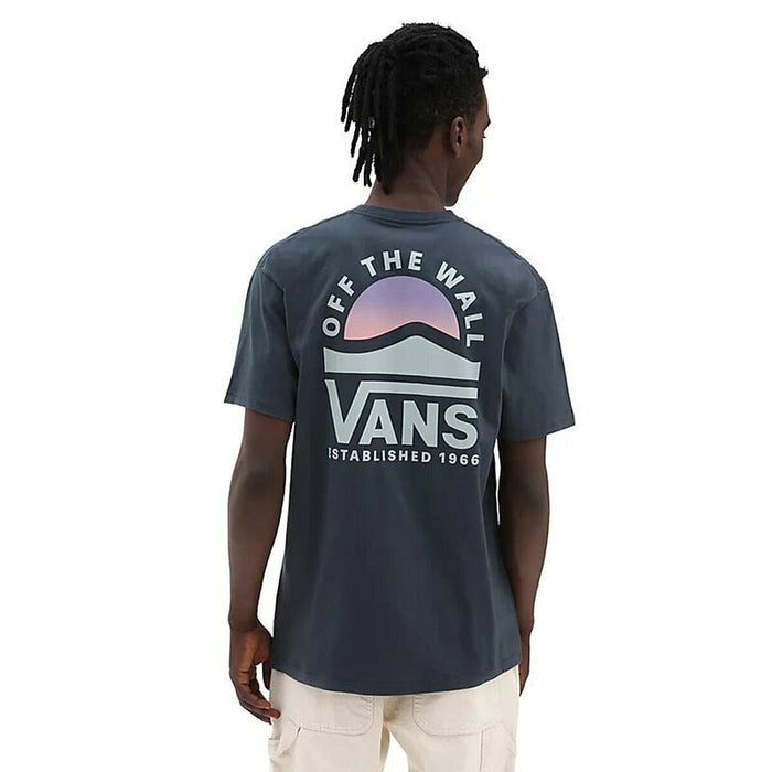Tricou cu Mânecă Scurtă Bărbați Vans Side Set-B Albastru închis