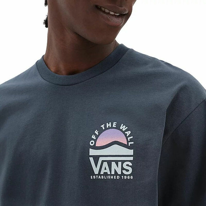 Tricou cu Mânecă Scurtă Bărbați Vans Side Set-B Albastru închis
