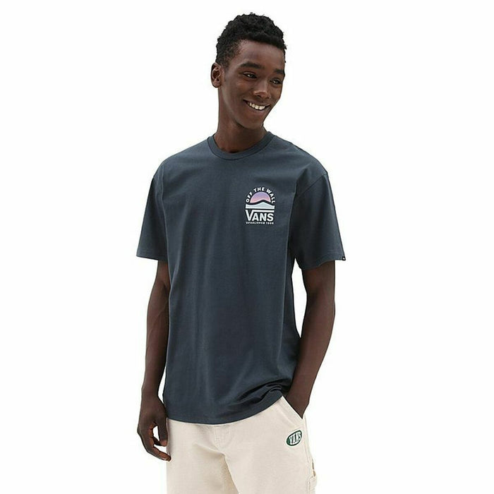 Tricou cu Mânecă Scurtă Bărbați Vans Side Set-B Albastru închis