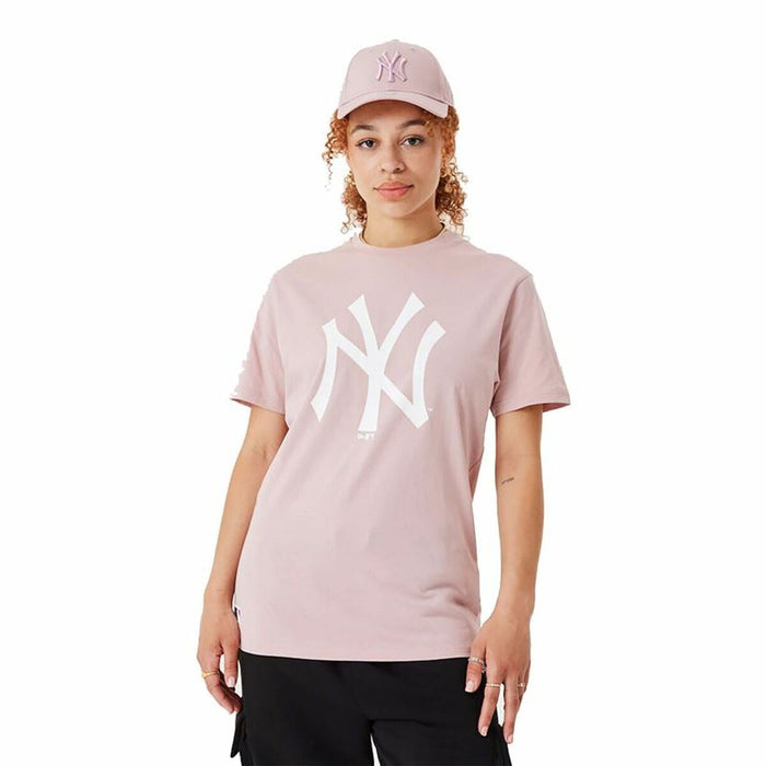 Tricou cu Mânecă Scurtă New Era MLB League Essentials New York Yankees Roz deschis Unisex