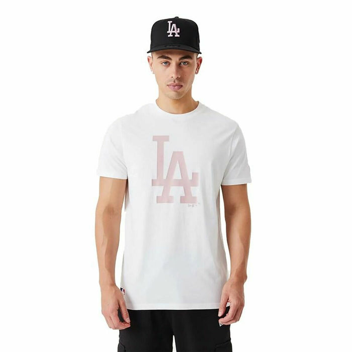 Tricou cu Mânecă Scurtă Bărbați New Era  League Essentials LA Dodgers