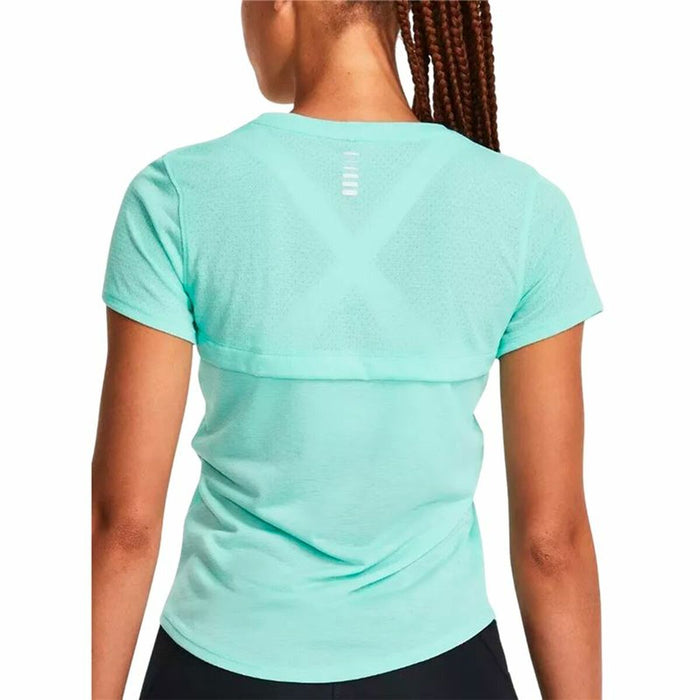 Tricou cu Mânecă Scurtă Femei Under Armour Streaker Ss Acvamarin