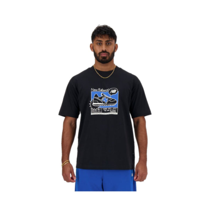 Tricou cu Mânecă Scurtă Bărbați New Balance SPORT ESSENTIALS MT41593 Negru