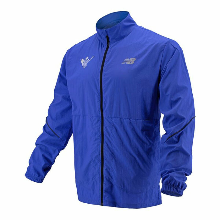 Jachetă Sport de Bărbați New Balance Valencia Marathon Albastru