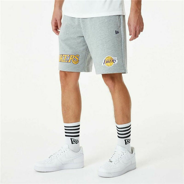 Pantalon Scurt Sport New Era LA Lakers Gri
